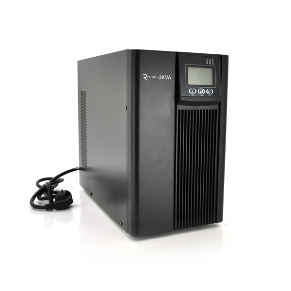 ДБЖ із правильною синусоїдою Ritar PT-3KL-LCD, 3000VA (2700Вт), 96В, Струм макс. 5A, під зовнішній АКБ (405*190*325)