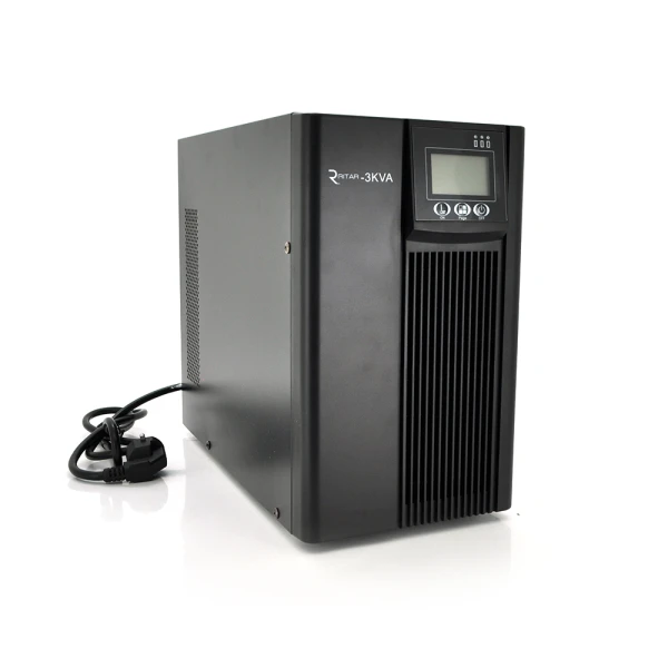 ДБЖ із правильною синусоїдою Ritar PT-3KL-LCD, 3000VA (2700Вт), 96В, Струм макс. 5A, під зовнішній АКБ (405*190*325)