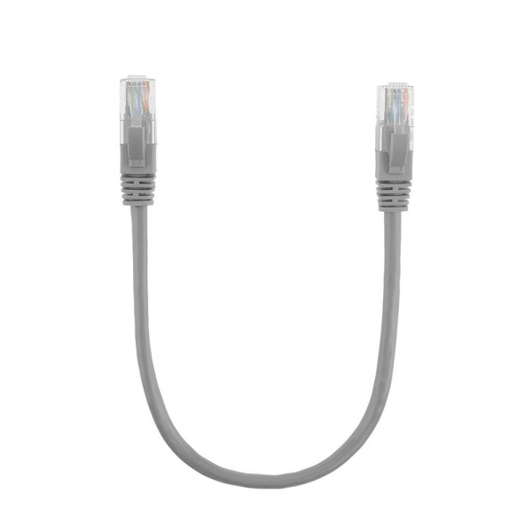 Патч-корд літій RITAR, CCA, UTP, RJ45, Cat.5e, 0,3m, сірий Q710