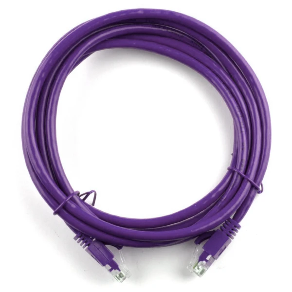 Патч-корд літій RITAR, UTP, RJ45, Cat.5e, 1,5m, фіолетовий, Cu (мідь)