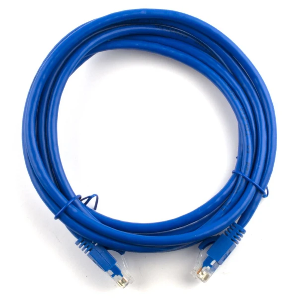 Патч-корд літій RITAR, UTP, RJ45, Cat.5e, 10m, синій, Cu (мідь)