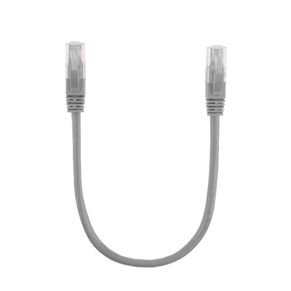 Патч-корд літій RITAR, UTP, RJ45, Cat.5e, 0,3m, сірий, Cu (мідь)
