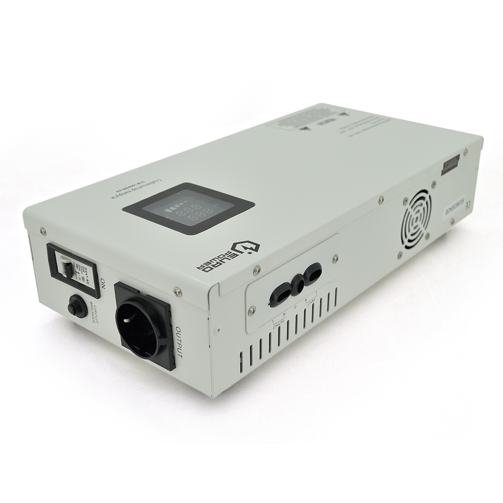 2172195.jpg Стабілізатор напруги релейний настінного монтажу Europower SLIM-3000SBR LED, 3000VA 2700W, 140-270Vac, SHUKO 2, Q1 (475*260*138) 13 кг - Зображення 1
