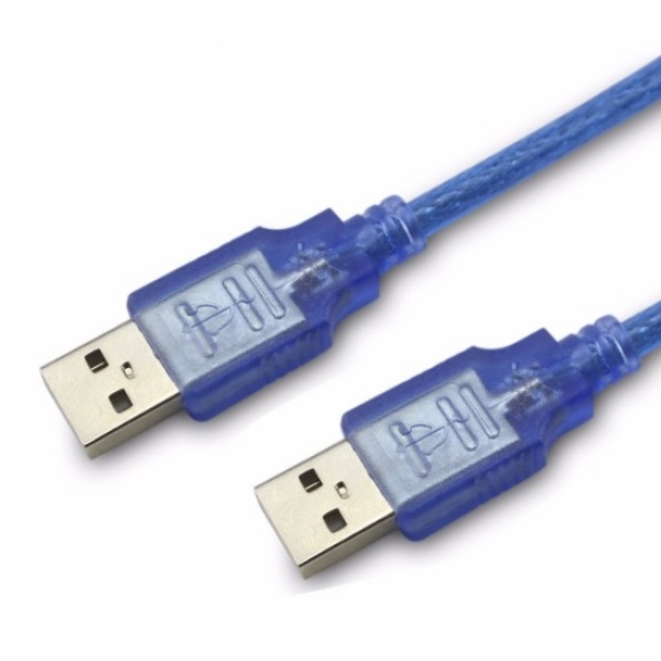 Кабель USB 2.0 RITAR AM/AM, 5.0m, прозрачный синій
