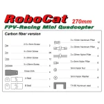 Рама квадрокоптера Robocat 270 карбонова - Зображення 9