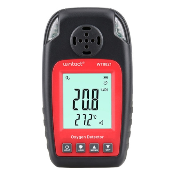 Датчик концентрації кисню O2 + термометр (0-25% VOL, 0-50 ° C) WINTACT WT8821