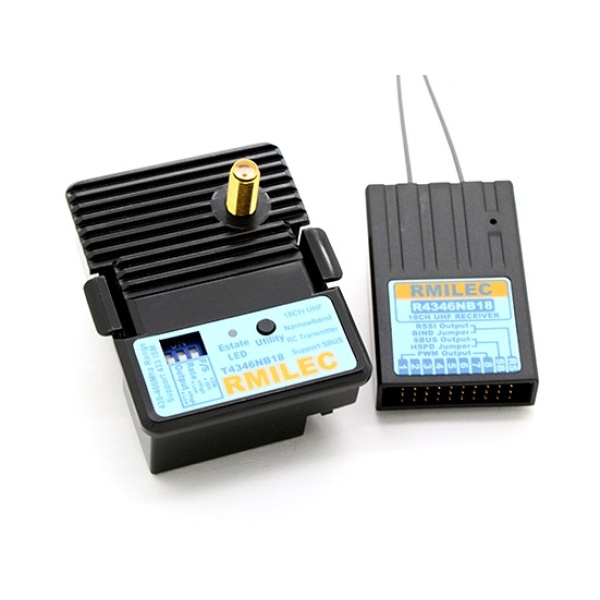 Комплект LRS RMILEC T4346NB18-J/R4346NB18 UHF 430-460MHz 2W 18 каналів (модуль JR)
