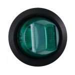 KCD1-5-101NH GR/B 220V Перемикач 1 кл. високий зелений з підсвічуванням - Зображення 2