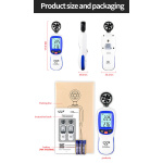 Анемометр крильчастий Bluetooth 0,3-30 м / с, -10-45 ° C WINTACT WT82B - Зображення 4