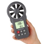 Анемометр крильчастий 0,3-30м/с, -10-45°C WINTACT WT87A - Зображення 2