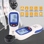 Цифровий анемометр крильчатий 0,3-30м/с, -10-45°C WINTACT WT82 - Зображення 4