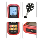 Анемометр (вимірювач потоку повітря) 0,3-45м/с, 0-45°C BENETECH GM8909 - Зображення 2