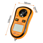 Цифровий анемометр крильчатий 0,1-30м/с, -10-45°C BENETECH GM8908 - Зображення 2