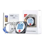 Термометр цифровий для барбекю 2-х канальний Bluetooth, -40-300 ° C WINTACT WT308A - Зображення 5