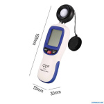 Цифровий люксметр (вимірювач освітленості + термометр) Bluetooth 200000 Lux WINTACT WT81B - Зображення 3