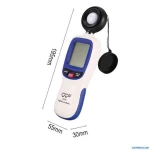 Цифровий люксметр (вимірювач освітленості + термометр) Bluetooth 200000 Lux WINTACT WT81B - Зображення 3