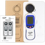 Цифровий люксметр (вимірювач освітленості + термометр) Bluetooth 200000 Lux WINTACT WT81B - Зображення 6