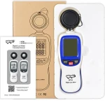 Цифровий люксметр (вимірювач освітленості + термометр) Bluetooth 200000 Lux WINTACT WT81B - Зображення 6