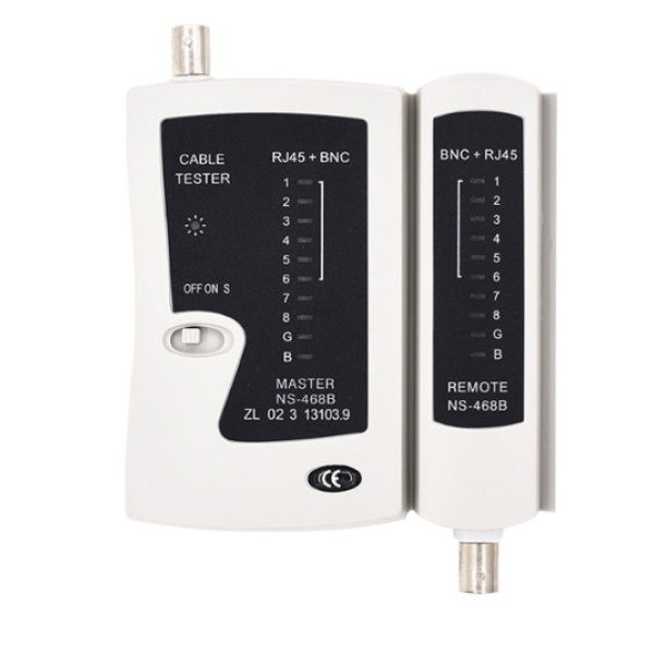 Тестер кабельний Merlion NSHL468BNC, RJ-45+BNC, батарейки в комплекті немає