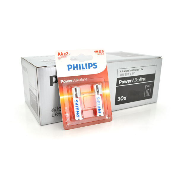 Батарейка лужна Philips 1.5V AA/LR6, 2pcs/card Q12