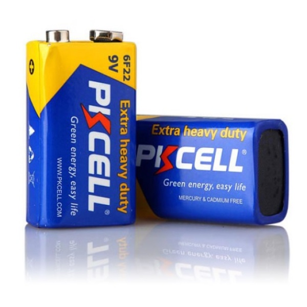Батарейка сольова PKCELL 9V/6LR61, крона, 1 штука shrink ціна за shrink, Q10