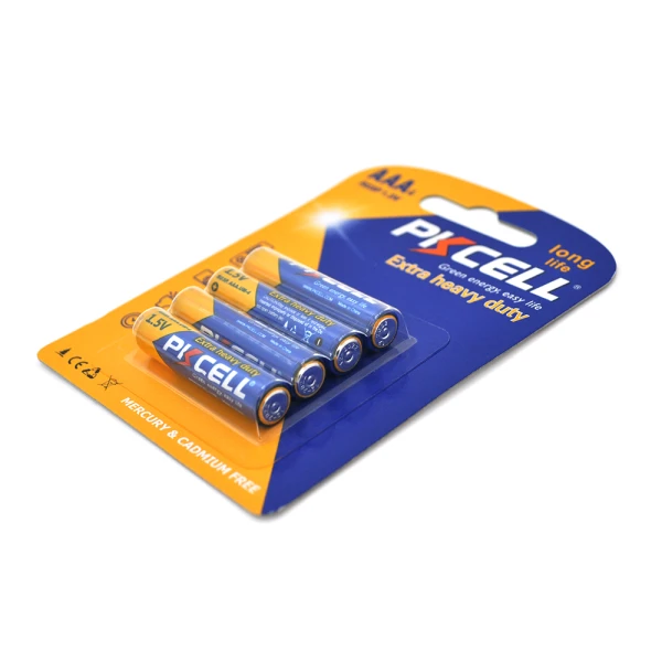 Батарейка сольова PKCELL 1.5V AAA/R03, 4 штуки в блістері ціна за блістер, Q12