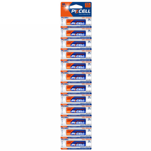 Батарейка сольова PKCELL 1.5V AA/R6, 12 штук у блістері ціна за блістер, Q10