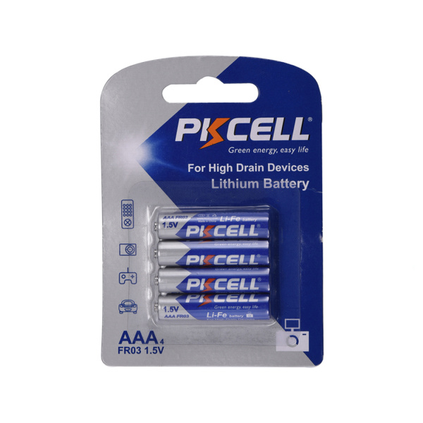 LiFe FR03 Non-rechargeable Lithium batte ry, 4шт. у бістері