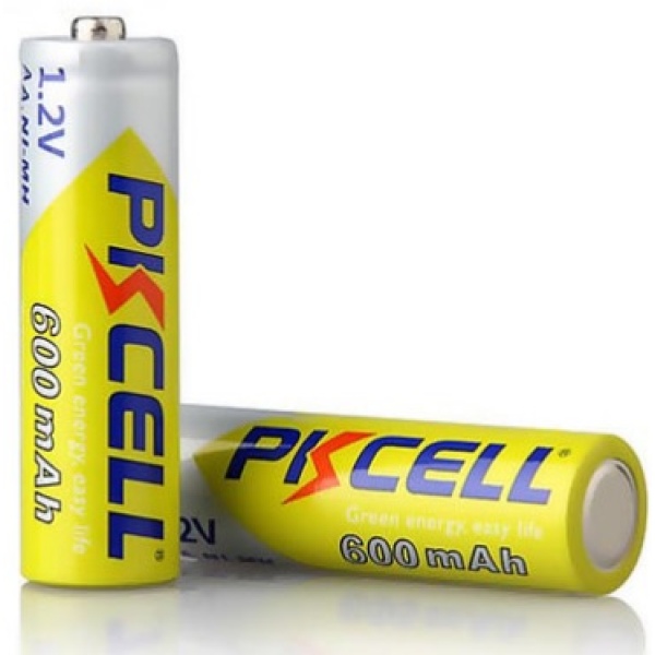 Аккумулятор PKCELL 1.2V AA 600mAh NiMH Rechargeable Battery, 2 штуки у блістері ціна за блістер, Q