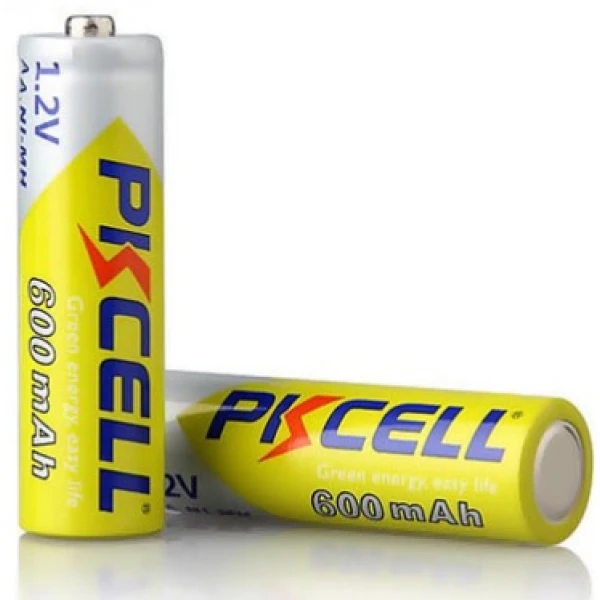 Аккумулятор PKCELL 1.2V AA 600mAh NiMH Rechargeable Battery, 2 штуки у блістері ціна за блістер, Q