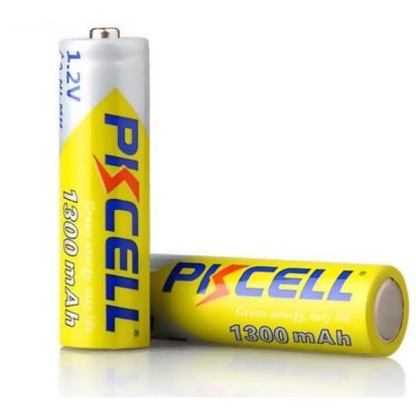 Аккумулятор PKCELL 1.2V AA 1300mAh NiMH Rechargeable Battery, 2 штуки у блістері ціна за блістер, Q