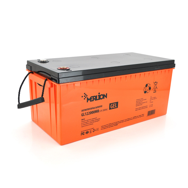 Акумуляторна батарея MERLION GL122000M8 12 V 200 Ah (522 х 240 х 219)