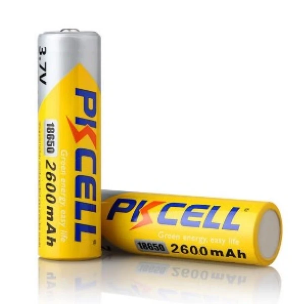 Акумулятор 18650 PKCELL 3.7V 18650 2600mAh Li-ion rechargeable batery 1 шт у блістері, ціна за блістер, Q20