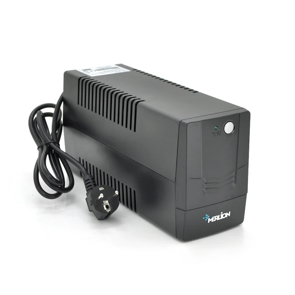 ДБЖ Merlion Velli 600 (360W) LED, 162-290VAC, AVR 1st, 2 SCHUKO, 1x12V7Ah, plastik Case Q4 (279x101x142) 4,2 кг