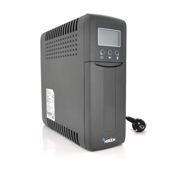 ДБЖ Merlion UDU 1000 (600W) LSD, 162-270VAC, AVR 1st, 1x12V9Ah, 4 SHUKO, plastik Case Q2 (410x99x280) 8,5 кг