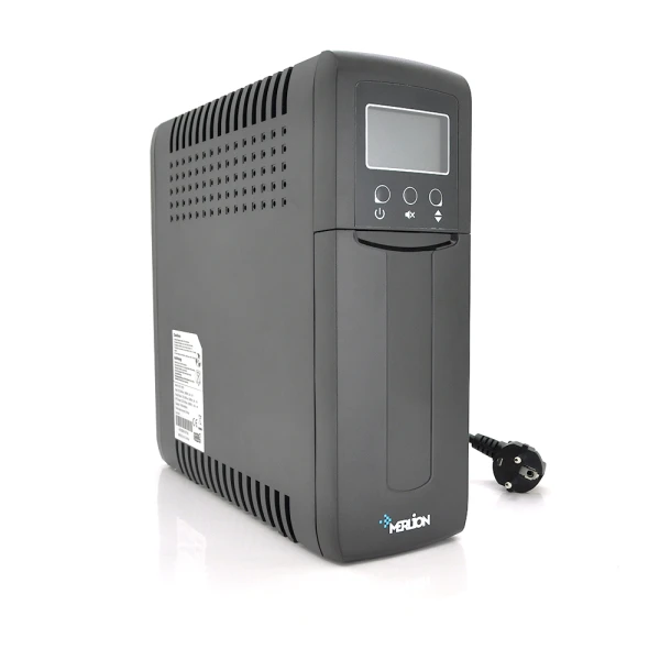 ДБЖ Merlion UDU 1000 (600W) LSD, 162-270VAC, AVR 1st, 1x12V9Ah, 4 SHUKO, plastik Case Q2 (410x99x280) 8,5 кг