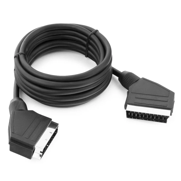 Кабель Merlion SCART (тато)-SCART (тато) 1.2м (пакет), Q125
