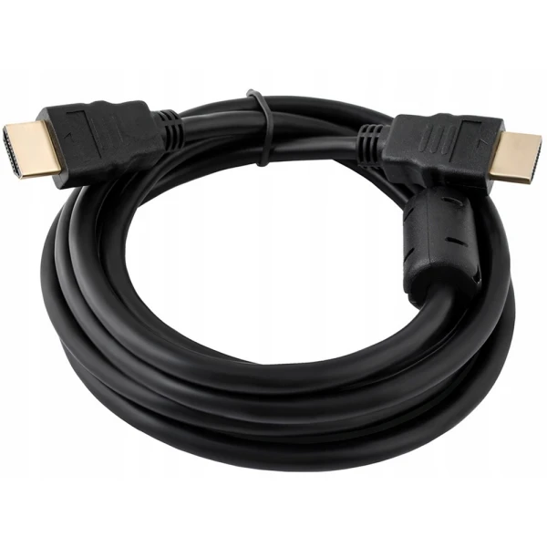 Кабель Merlion HDMI-HDMI HIGH SPEED 2.0m, v1.4, OD-7.5mm, круглий Black, конектор Black, (Пакет), Q150