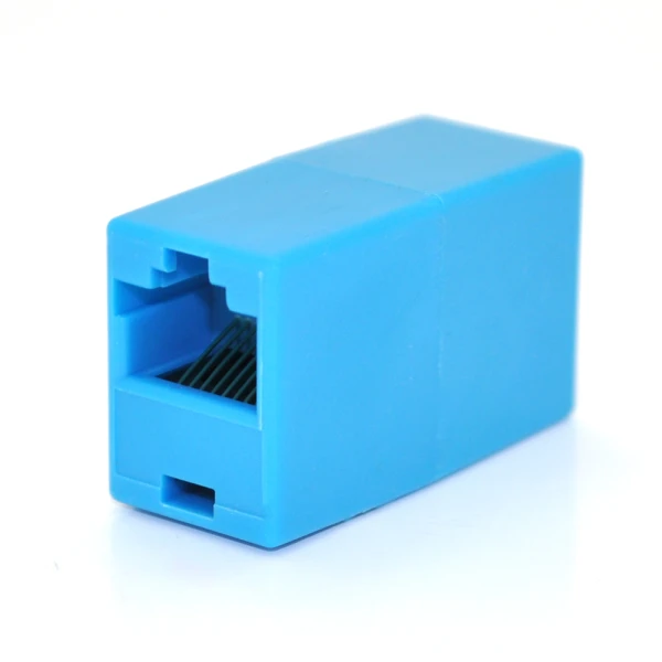 З'єднувач RJ45 8P8C мама/мама RJ45 для з'єднання кабелю, синій, Q100