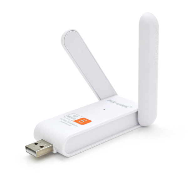 Бездротовий мережний адаптер Wi-Fi-USB Merlion LV-UAC03D, RTL8811CU, з 2-ма антенами 10см, 802.11bgn, 600MB, 2.4 GHz, Blister Q50