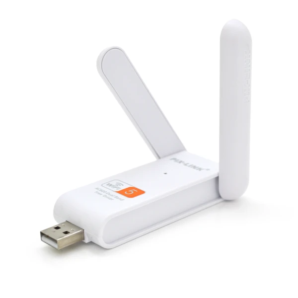Бездротовий мережний адаптер Wi-Fi-USB Merlion LV-UAC03D, RTL8811CU, з 2-ма антенами 10см, 802.11bgn, 600MB, 2.4 GHz, Blister Q50