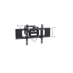 Кронштейн для TV PiPo PP-3270, 32"-46"-70", до 45кг, кут нахилу ±15°, Black, Box