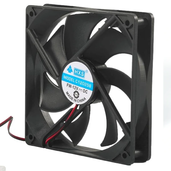 Кулер корпусний Merlion HXS 12025 DC sleeve fan 4pin MOLEX - 120*120*25мм, 12V/0.15A, 1100об/хв