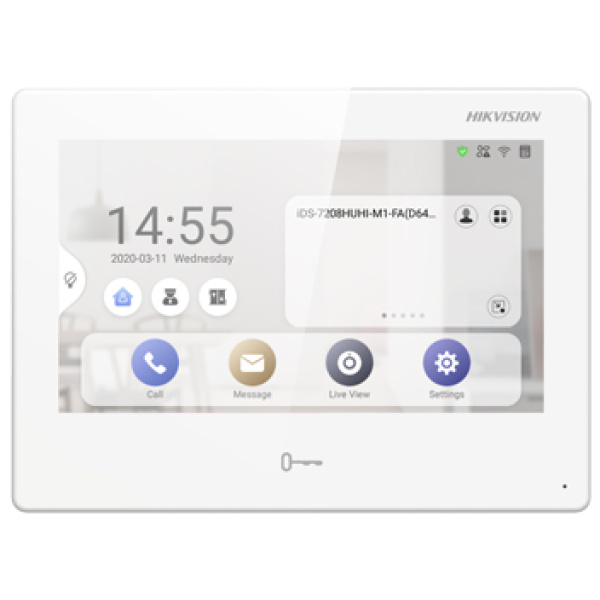 7" IP Android відеодомофон WIFI з пам'яттю Hikvision DS-KH9310-WTE1
