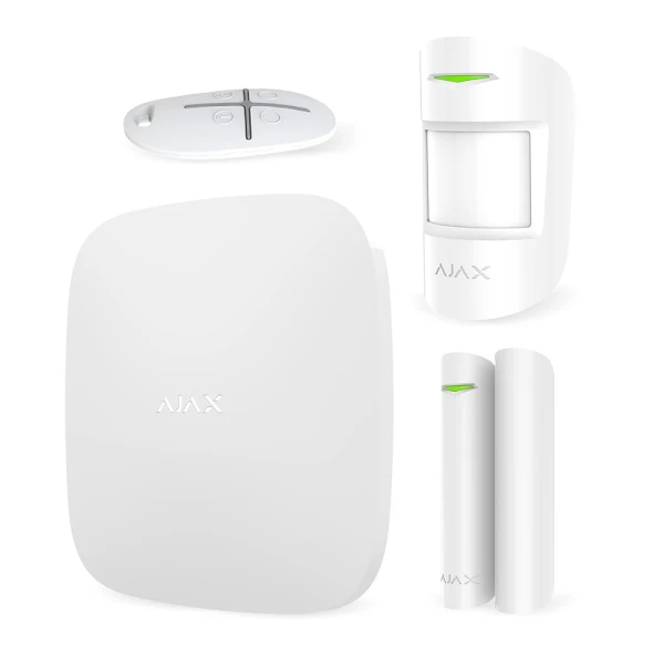 Комплект бездротової сигналізації Ajax StarterKit white (Hub/MotionProtect/DoorProtect/SpaceControl)