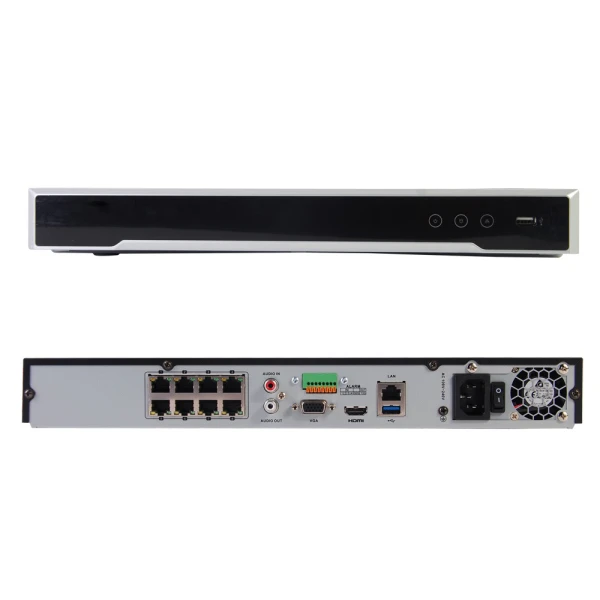 8-канальний 4K мережевий відеореєстратор Hikvision PoE DS-7608NI-K2/8P