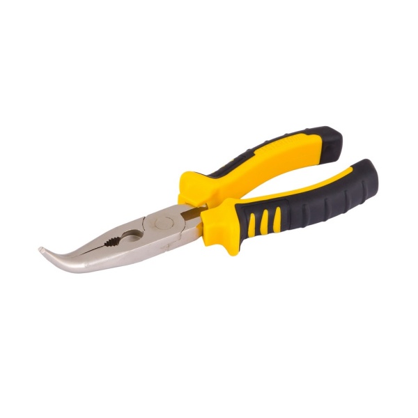 Щипці гнуті MASTERTOOL 180 мм С55 HRC 45~50 23-3180
