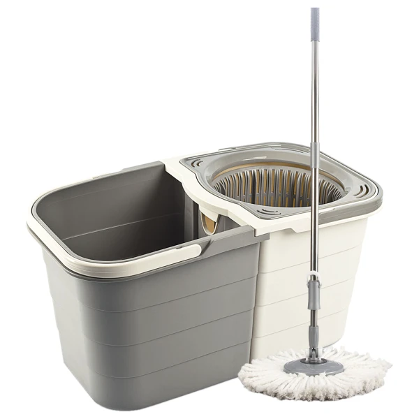 Набір для збирання Planet Spin Mop Duo 19 л кремово-сірий
