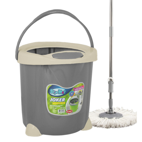 Набір для збирання Planet Spin Mop Joker 15 л сірий