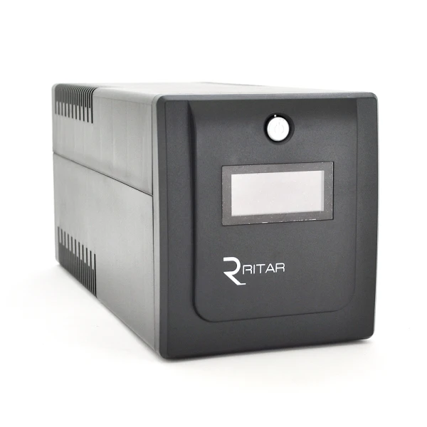 ДБЖ Ritar RTP1000 (600W) Proxima-D, LCD, AVR, 3st, 4xSCHUKO socket, 2x12V7Ah, plastik Case (460 x 225 X 245) 9,4 кг Q2